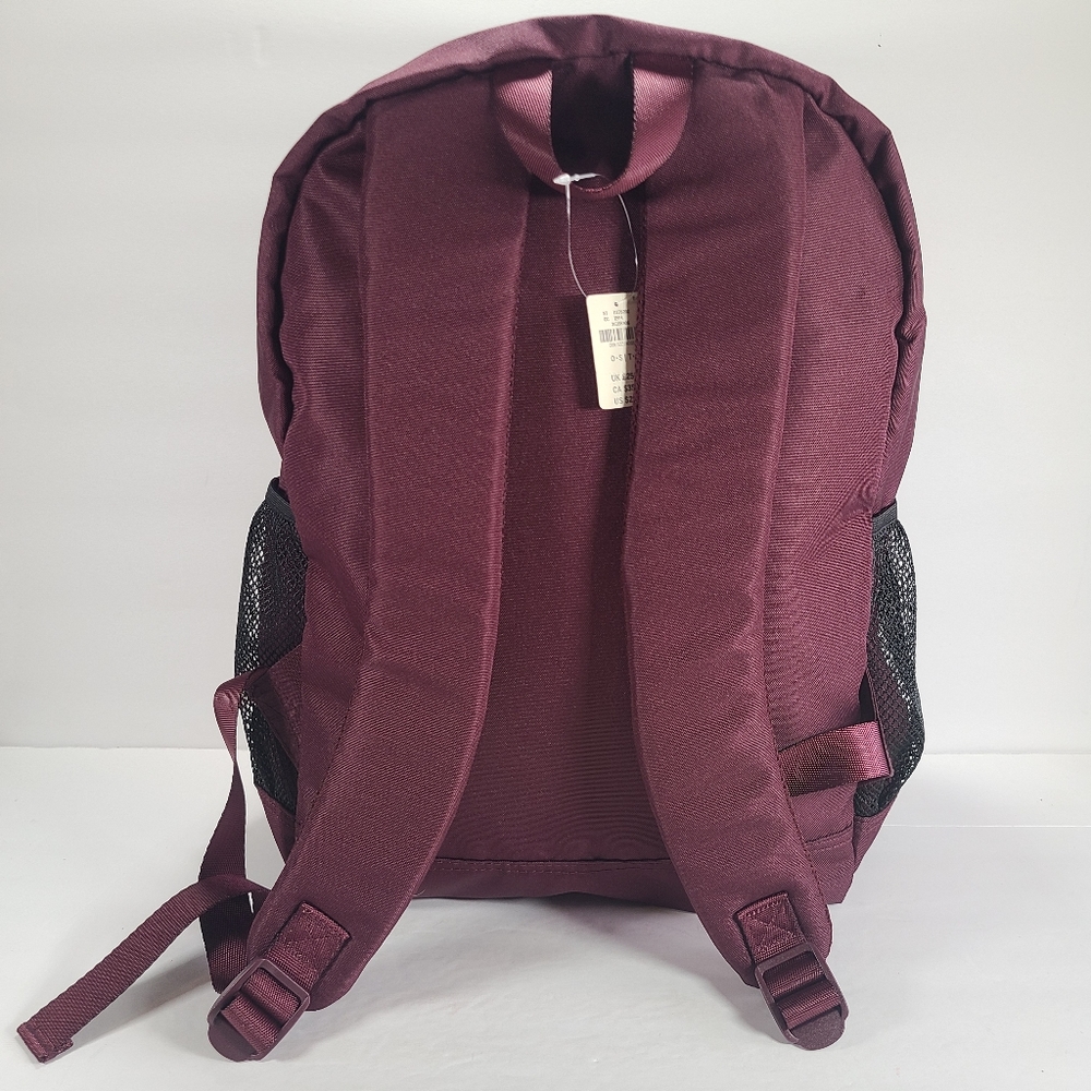 Victoria's Secret PINK Classic Backpack Ravishing Ruby Burgundy Maroon - Picture 4 of 7